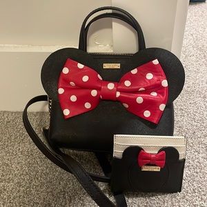 Kate Spade Disney Minnie Mouse crossbody with wallet!